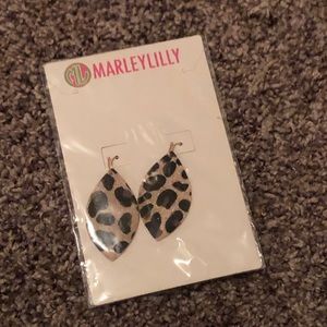 NWT Marley Lilly Leopard Earrings